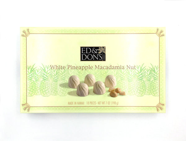 White Pineapple Macadamia Nut Chocolate   7oz